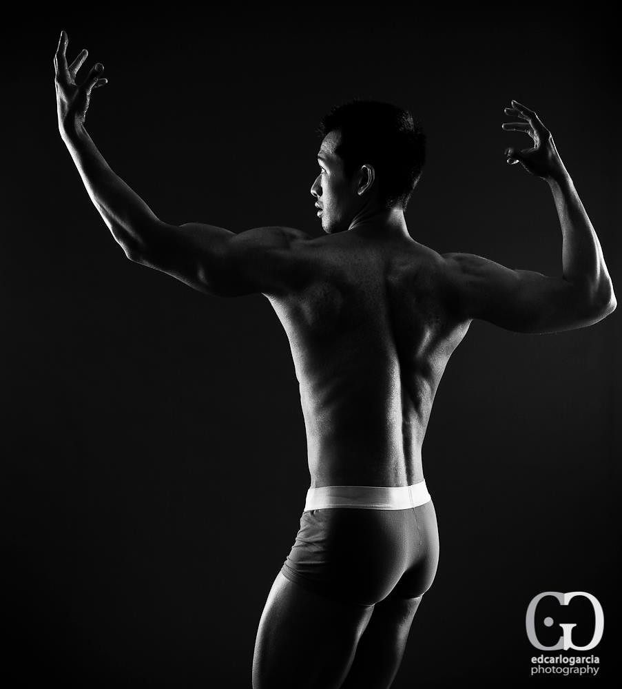 Athletic portrait in a training environment