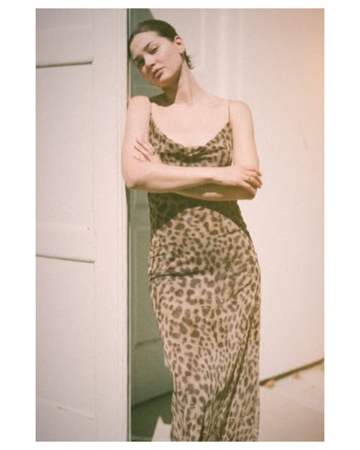 Vintage leopard print styling photograph